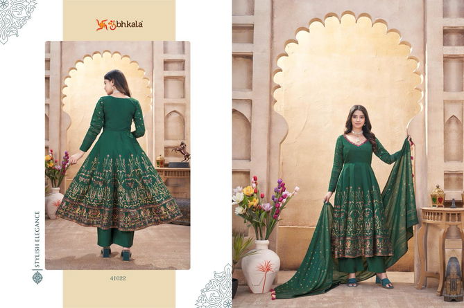 Royal Look By Khushboo Roman Silk Printed Readymade Suits Exporters In India